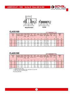 ASME Series B Class 600 & 900